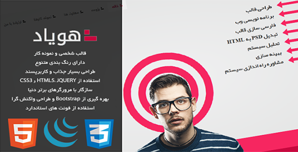 قالب html شخصی Lemo زیبا و خلاقانه