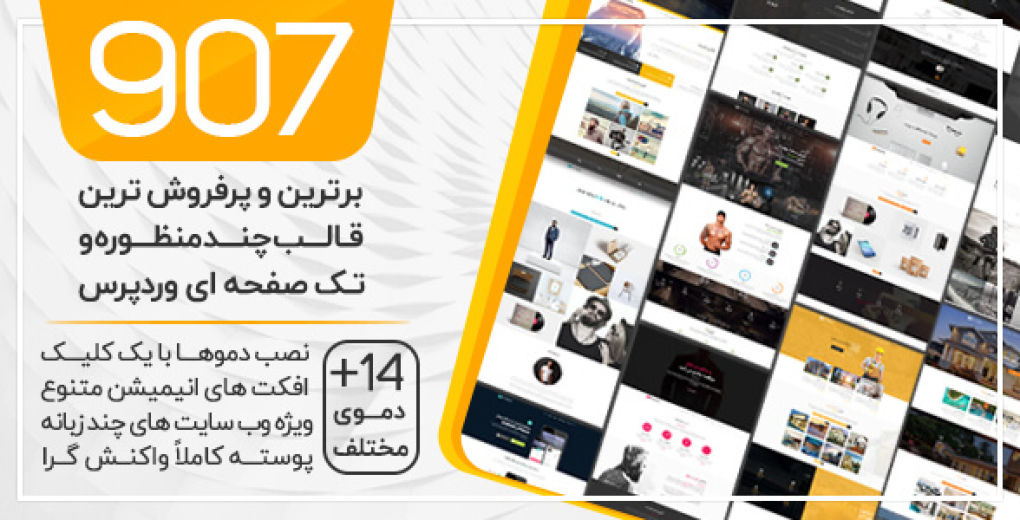قالب وردپرس چندمنظوره و تک صفحه 907 (پدیده)