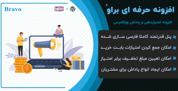 افزونه وردپرس امتیاز و پاداش براوو، Bravo