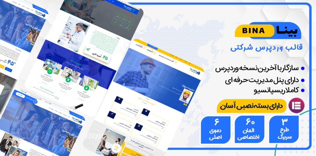 قالب شرکتی بینا