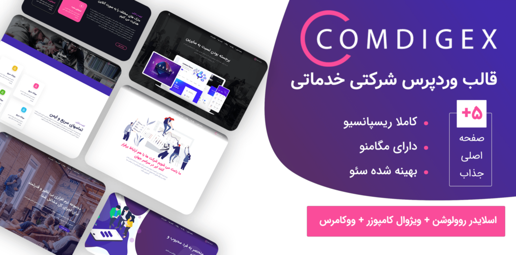 قالب شرکتی Comdigex