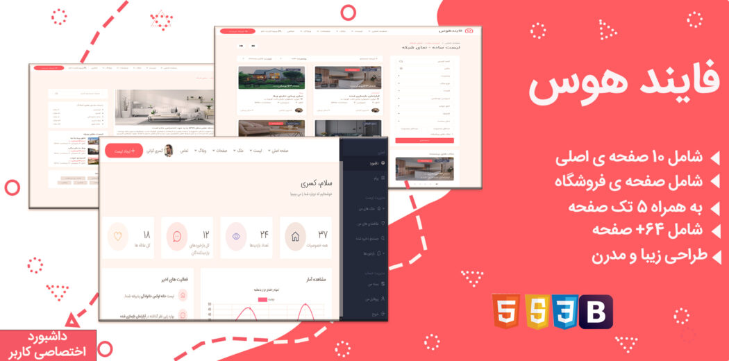 قالب Findhouse، قالب HTML املاک فایند هوس