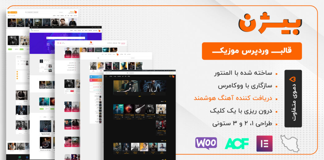 قالب وردپرس، قالب Bizhan